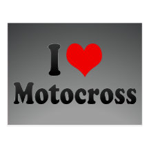 I love Motocross Postcards