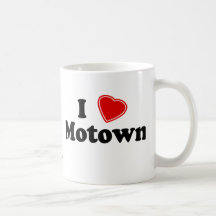 I Love Motown Coffee Mugs