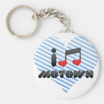 I Love Motown Key Chains