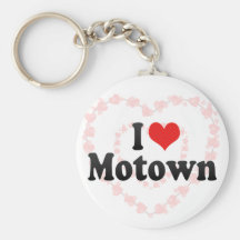 I Love Motown Keychains