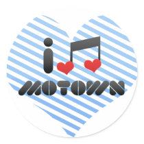 I Love Motown Stickers