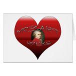 I Love Mozart Rocks Heart Greeting Card
