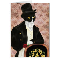 I Love Mr. Darcy Romantic Cat Card