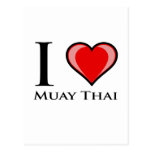 I Love Muay Thai Postcard