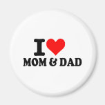 I love mum and dad refrigerator magnet
