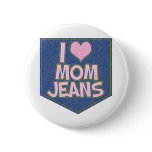 I Love Mum Jeans buttons