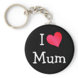 I Love Mum keychains