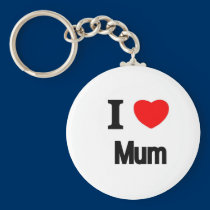 I Love Mum keychains