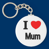 I Love Mum keychains