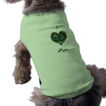 I Love Mum Peacock Heart Dog Shirt