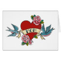 I Love Mum Tattoo Card 1