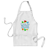 I Love Mummy & Daddy Aprons