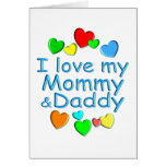 I Love Mummy & Daddy cards