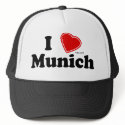 I Love Munich hats