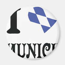 I love Munich icon Magnets