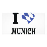 I love Munich icon Customized Photo Card