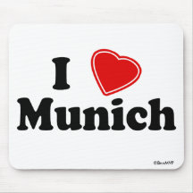 I Love Munich Mousemats