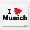 I Love Munich mousepads