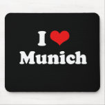 I Love Munich Tshirt White Tshirt mousepads
