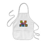 I Love Music Blocks Aprons