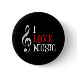 I Love Music Button