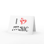 I Love Music cards