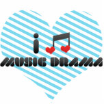 I Love Music Drama photo sculptures