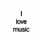 I love music embroidered shirts