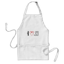 I Love Music (I heart notes) Apron