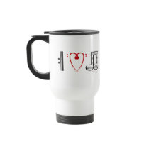 I Love Music (I heart notes) Mug