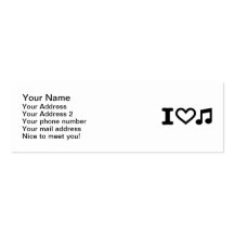 I love music note business card