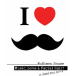 I LOVE MUSTACHES t-shirts