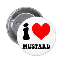 i love mustard buttons
