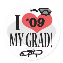 I Love My 2009 Grad Gear Sticker