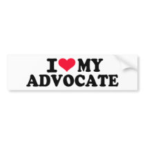 I love my Advocate Bumper Sticker