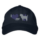 I Love my Affenpinscher Embroidered Hat embroidered hats