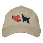 I Love my Afghan Hound Embroidered Hat