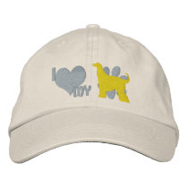 I Love my Afghan Hound Embroidered Hat