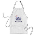 I Love My Afghan Hound (Female Dog) aprons