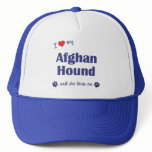 I Love My Afghan Hound (Female Dog) hats