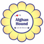 I Love My Afghan Hound (Female Dog) Acrylic Cut Out