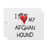 I Love My Afghan Hound Custom Announcement