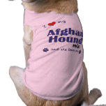 I Love My Afghan Hound Mix (Female Dog) pet clothing