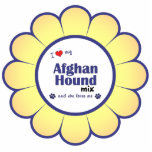 I Love My Afghan Hound Mix (Female Dog) photo sculptures