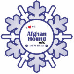 I Love My Afghan Hound Mix (Male Dog) photo sculptures