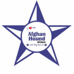 I Love My Afghan Hound Mixes (Multiple Dogs) photo sculptures