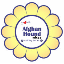 I Love My Afghan Hound Mixes (Multiple Dogs) Photo Cut Outs