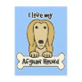 I Love My Afghan Hound Postcard