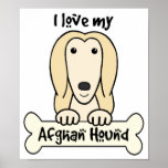 I Love My Afghan Hound posters