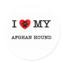 I LOVE MY AFGHAN HOUND